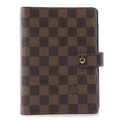 Louis Vuitton Damier Ebene Medium Ring Agenda Cover 1 of 8