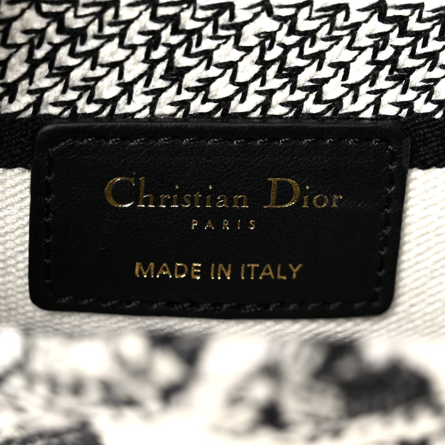 Christian Dior Canvas Embroidered Plan de Paris Medium Lady D-Lite White Black 6 of 10