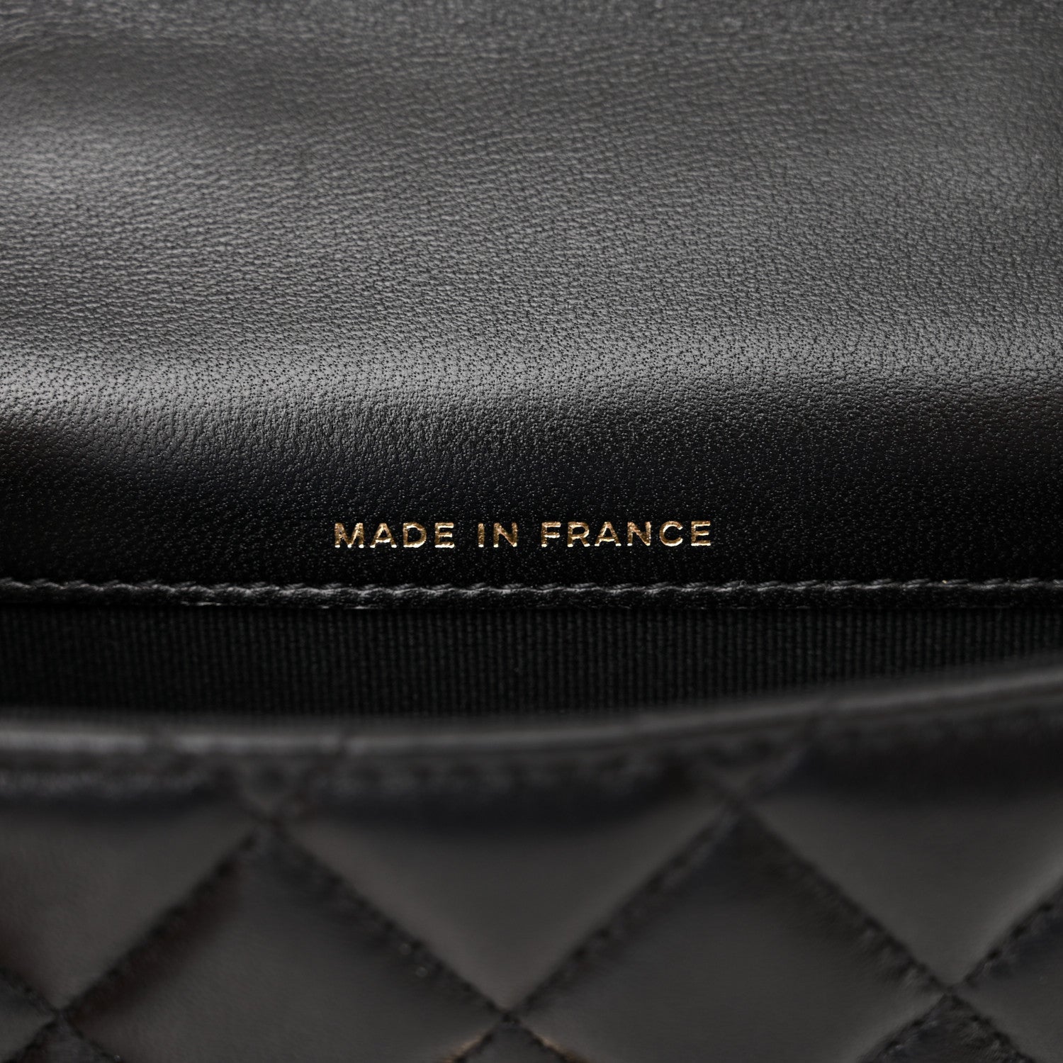 Chanel Lambskin Quilted Top Handle Flap Coin Purse With Chain Black 7 of 12