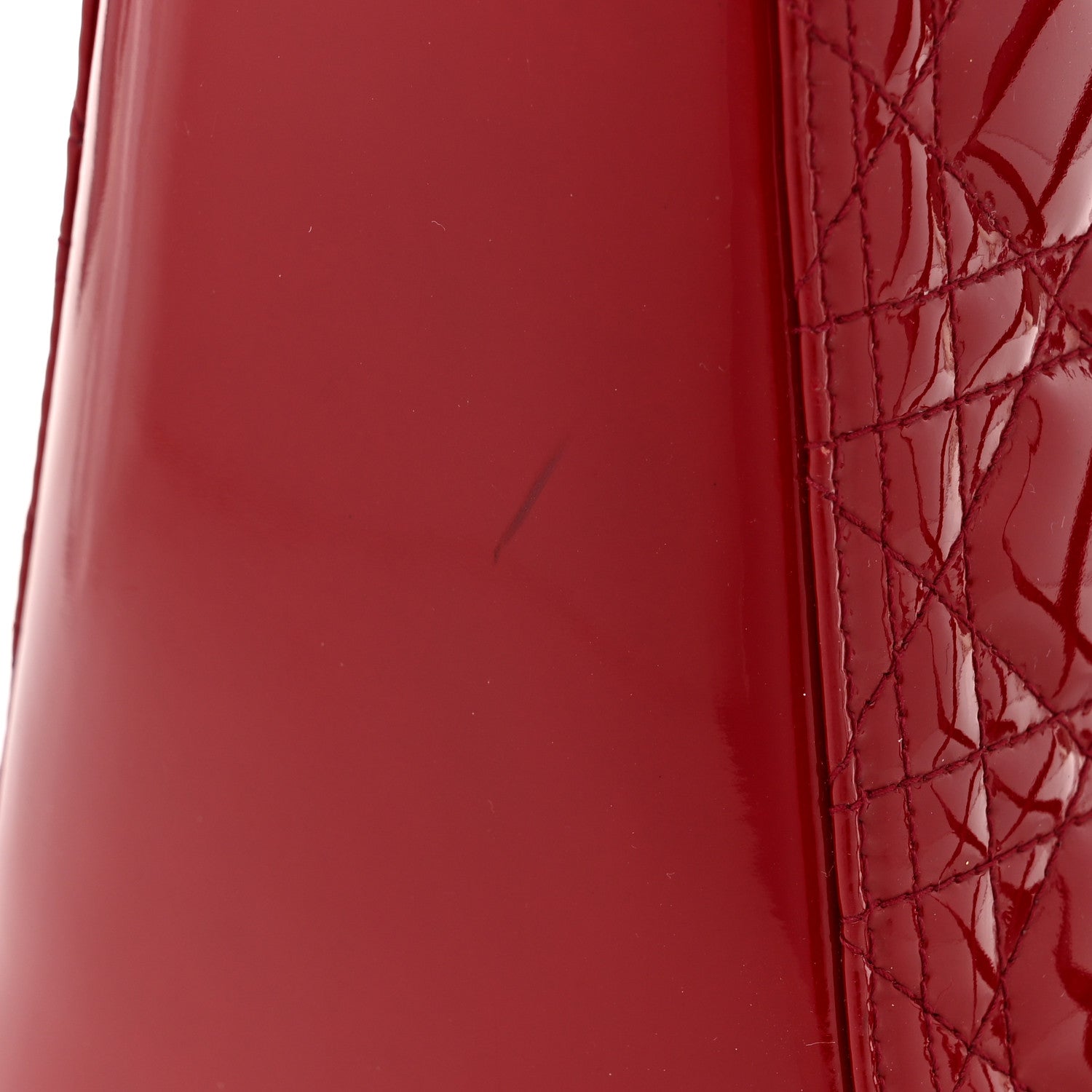 Christian Dior Patent Cannage Medium Lady Dior Red 12 of 12