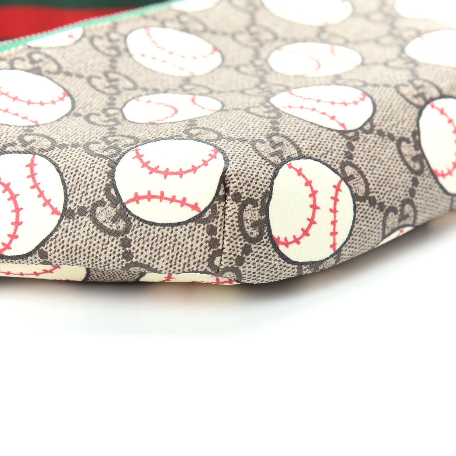 Gucci GG Supreme Monogram Baseballs Web Childrens Belt Bag 6 of 9