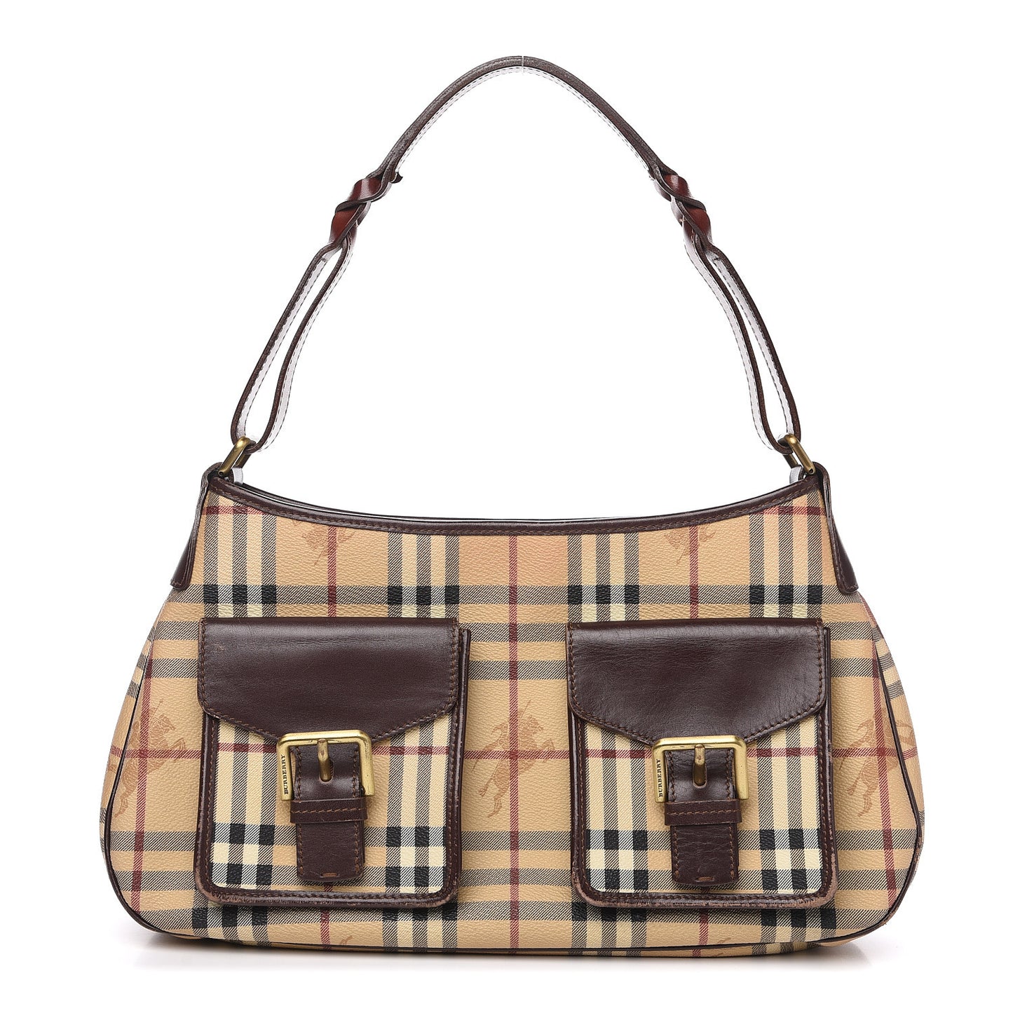 Haymarket Check Shoulder Bag Brown