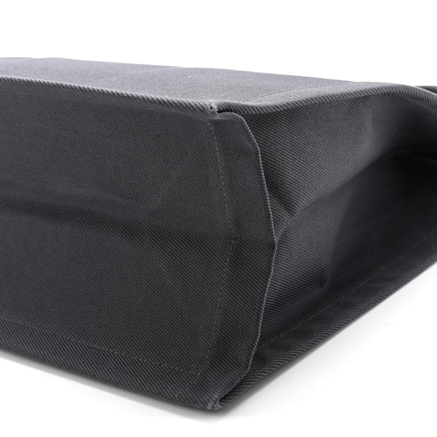 Linen Calfskin Rive Gauche North South Tote Grey