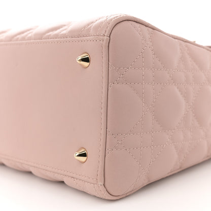 Christian Dior Lambskin Cannage Medium Lady Dior Clay 10 of 11