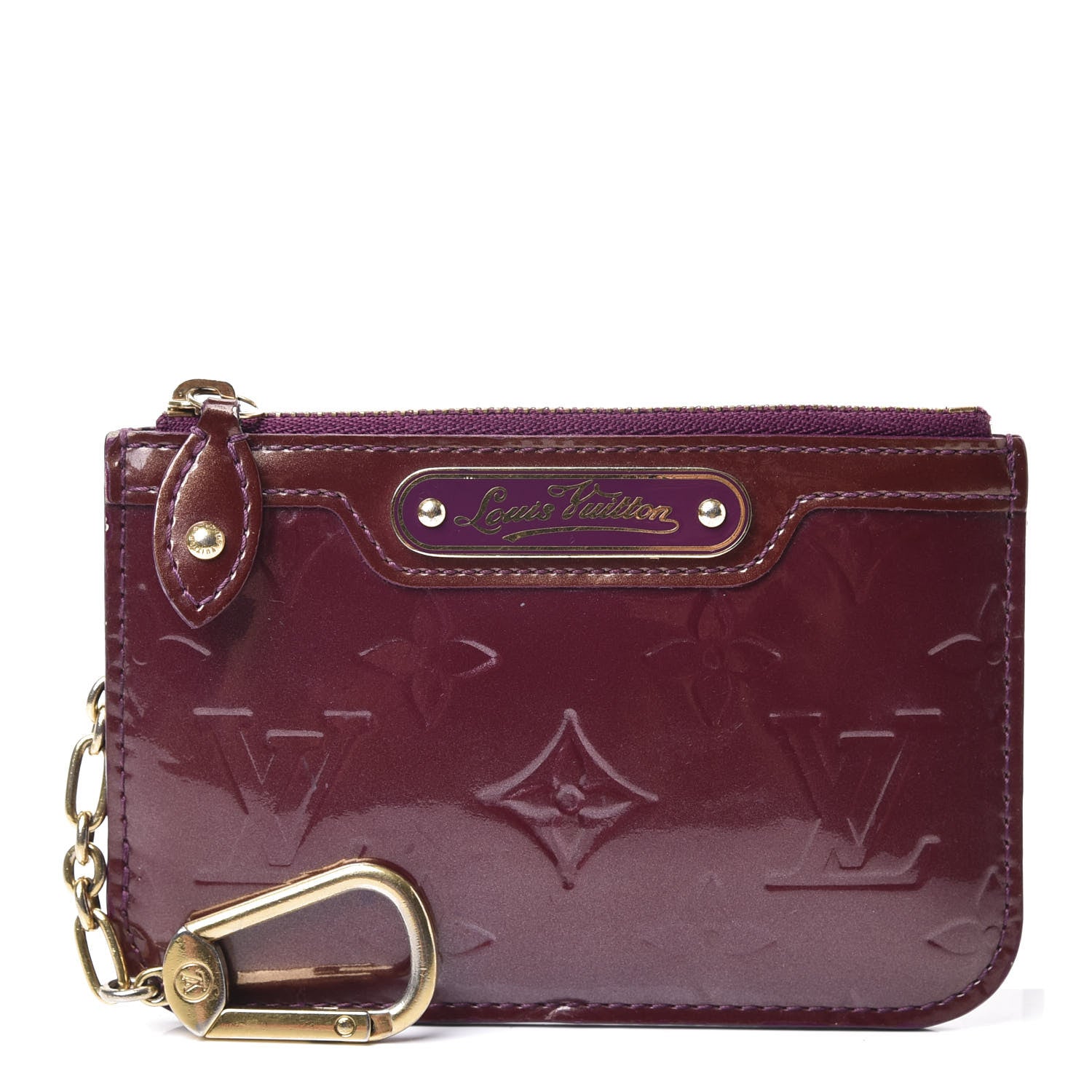 Louis Vuitton Vernis Key Pouch Violet 2 of 20