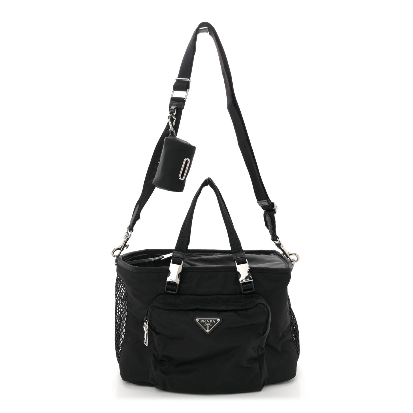 Re-Nylon Saffiano Pet Bag Black