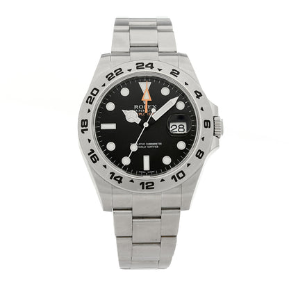 Rolex Stainless Steel 42mm Oyster Perpetual Date Explorer II Watch Black 216570 Black 1 of 5