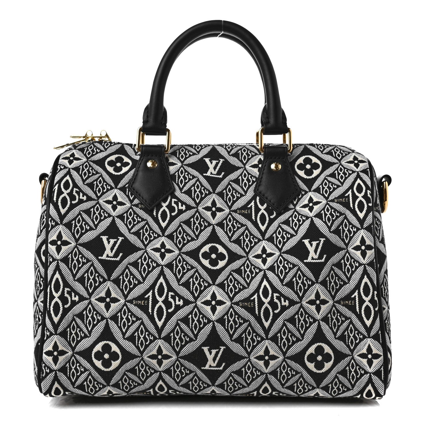 Louis Vuitton Jacquard Since 1854 Speedy Bandouliere 25 Grey 1 of 9