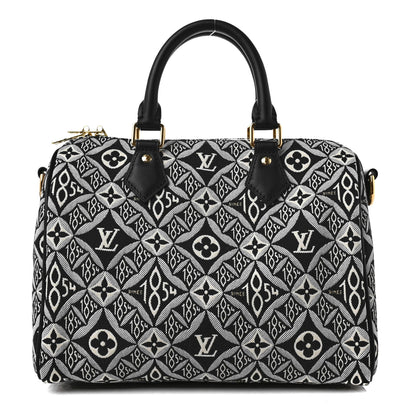 Louis Vuitton Jacquard Since 1854 Speedy Bandouliere 25 Grey 1 of 9
