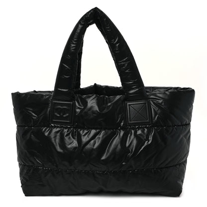 Chanel Nylon Quilted Small Coco Cocoon Tote Black 1 of 10