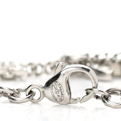Chanel Crystal Pearl CC Bracelet Silver 4 of 5