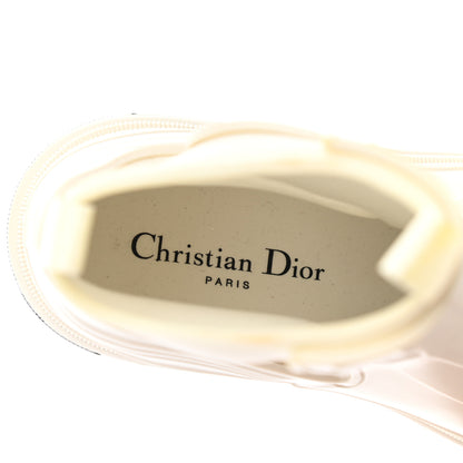 Christian Dior Neoprene Rubber Dior Genesis 30mm Ankle Boots 36 Off White 7 of 12