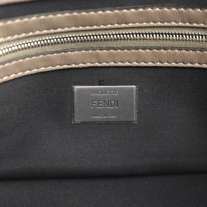 Fendi Nappa FF 1974 Embossed Stitched Baguette Tortora 6 of 13