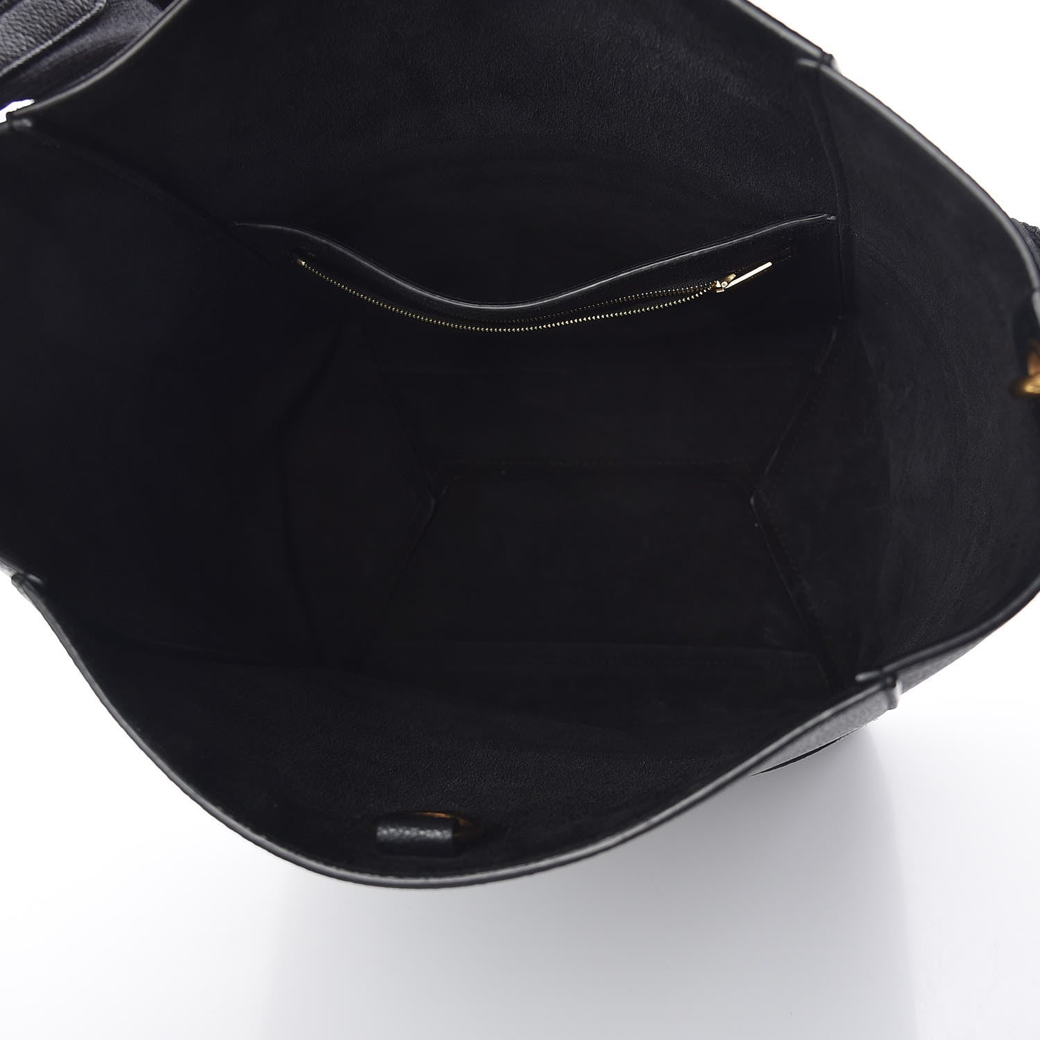 Celine Soft Grained Calfskin Sangle Bucket Bag Black 5 of 8