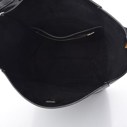 Celine Soft Grained Calfskin Sangle Bucket Bag Black 5 of 8