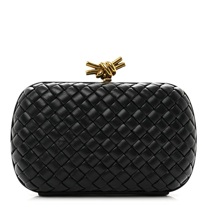 Bottega Veneta Nappa Intrecciato Knot Clutch Black 1 of 6
