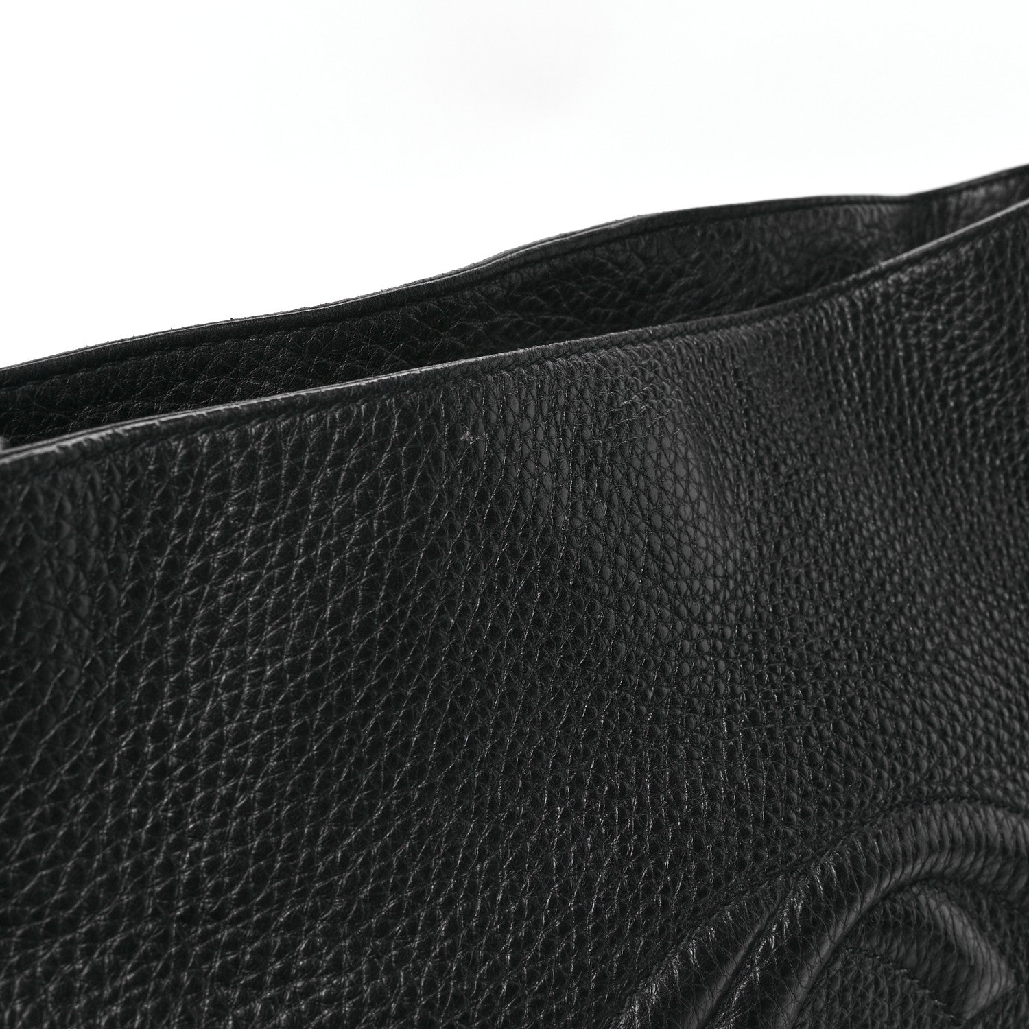 Gucci Pebbled Calfskin Large Soho Chain Shoulder Bag Black 12 of 12