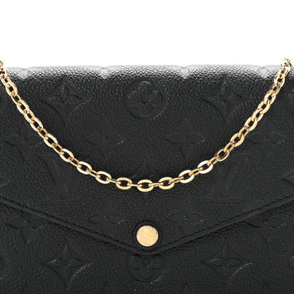 Louis Vuitton Empreinte Pochette Felicie Chain Wallet Black 9 of 12