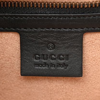 Gucci Nappa GG Supreme Monogram Medium Osiride Top Handle Bag Black Oro Vecchio Beige Ebony 6 of 18