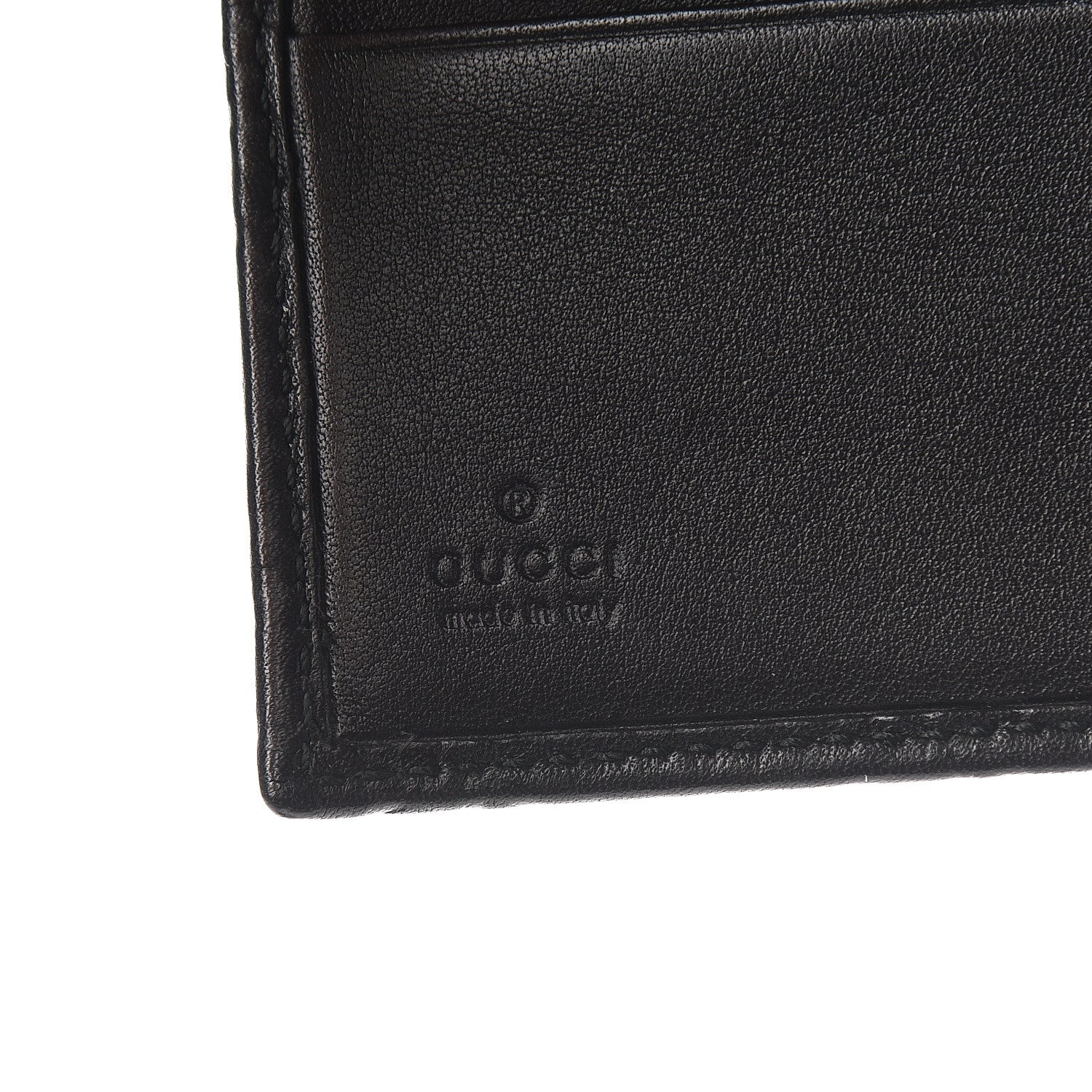 Gucci Guccissima Twins French Wallet Black 6 of 8