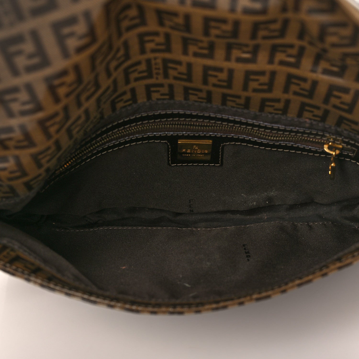 Fendi Vinyl Zucchino Baguette Tobacco 5 of 13