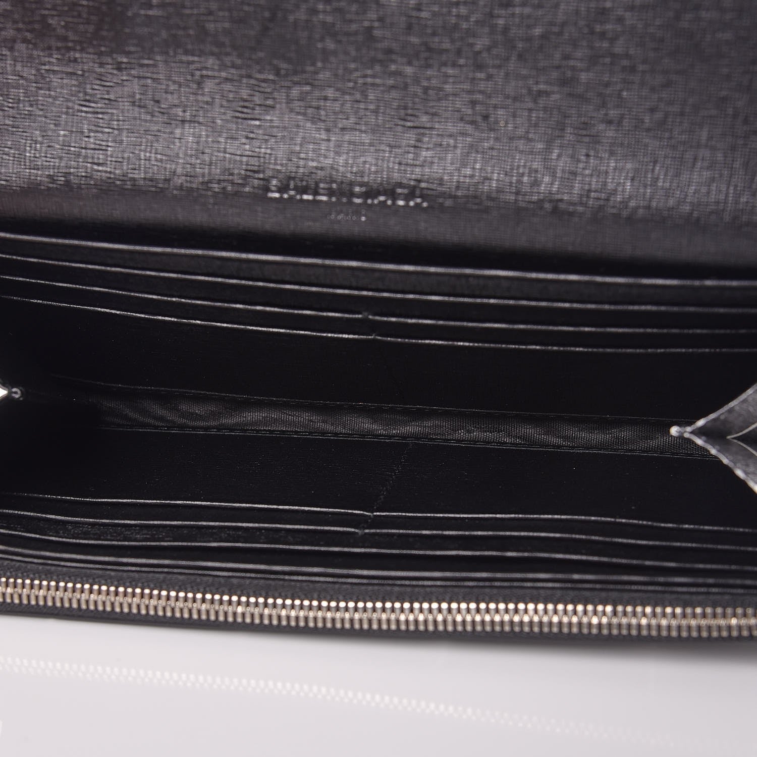 Balenciaga Saffiano Square Check Wallet Black White 5 of 8