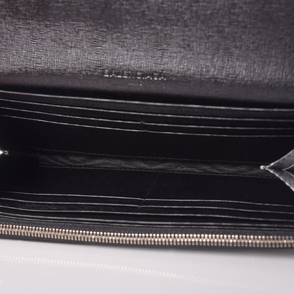 Balenciaga Saffiano Square Check Wallet Black White 5 of 8