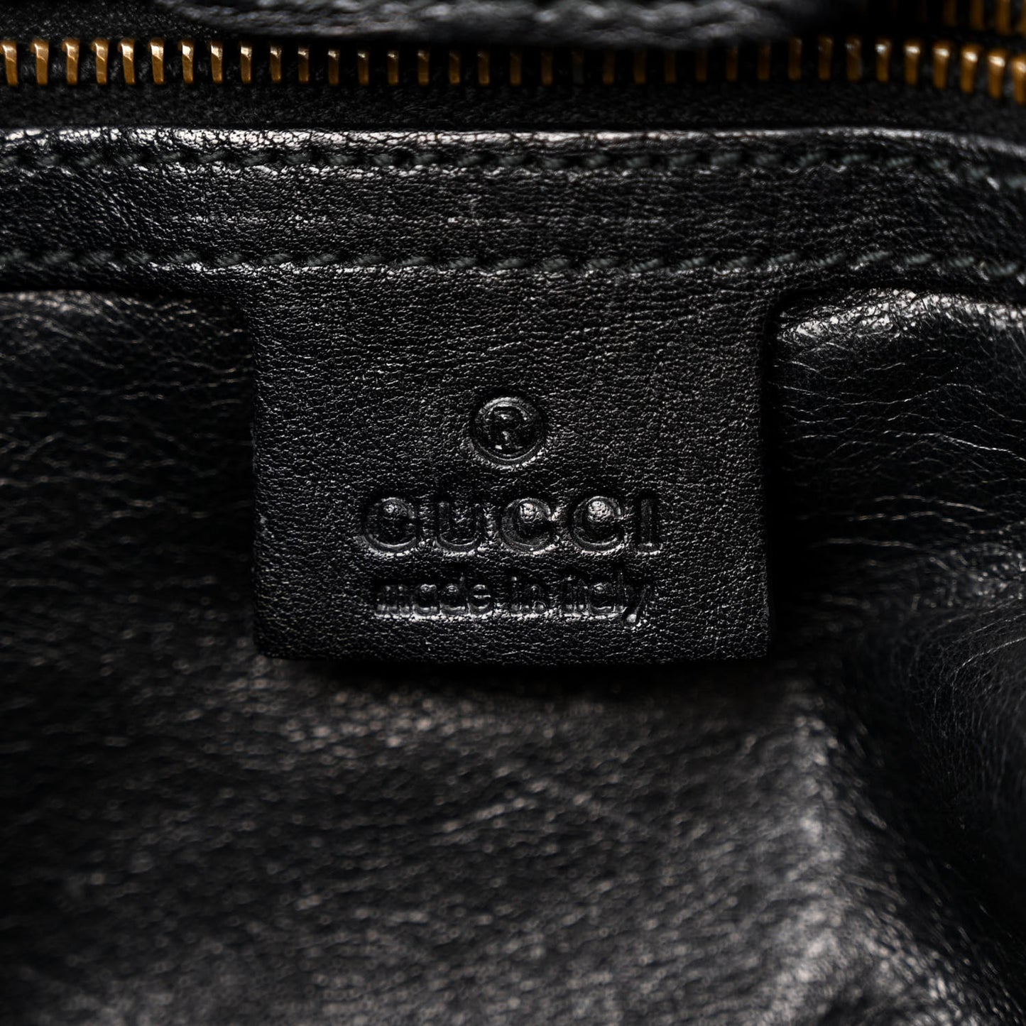 Snakeskin Large GG Running Tote Black