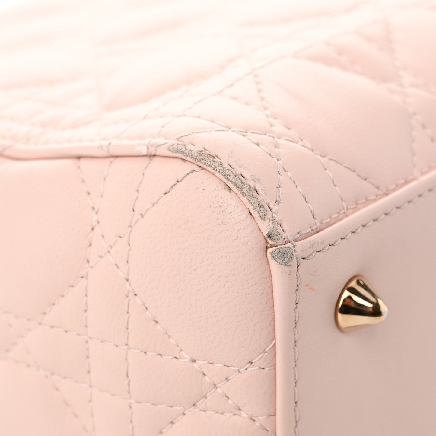 Lambskin Cannage Medium Lady Dior Light Pink