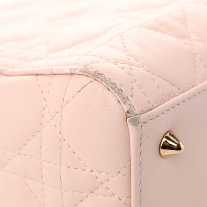 Christian Dior Lambskin Cannage Medium Lady Dior Light Pink 13 of 14