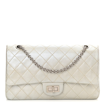 Chanel Metallic Lambskin Quilted 2.55 Reissue 227 Flap Silver 1 of 12