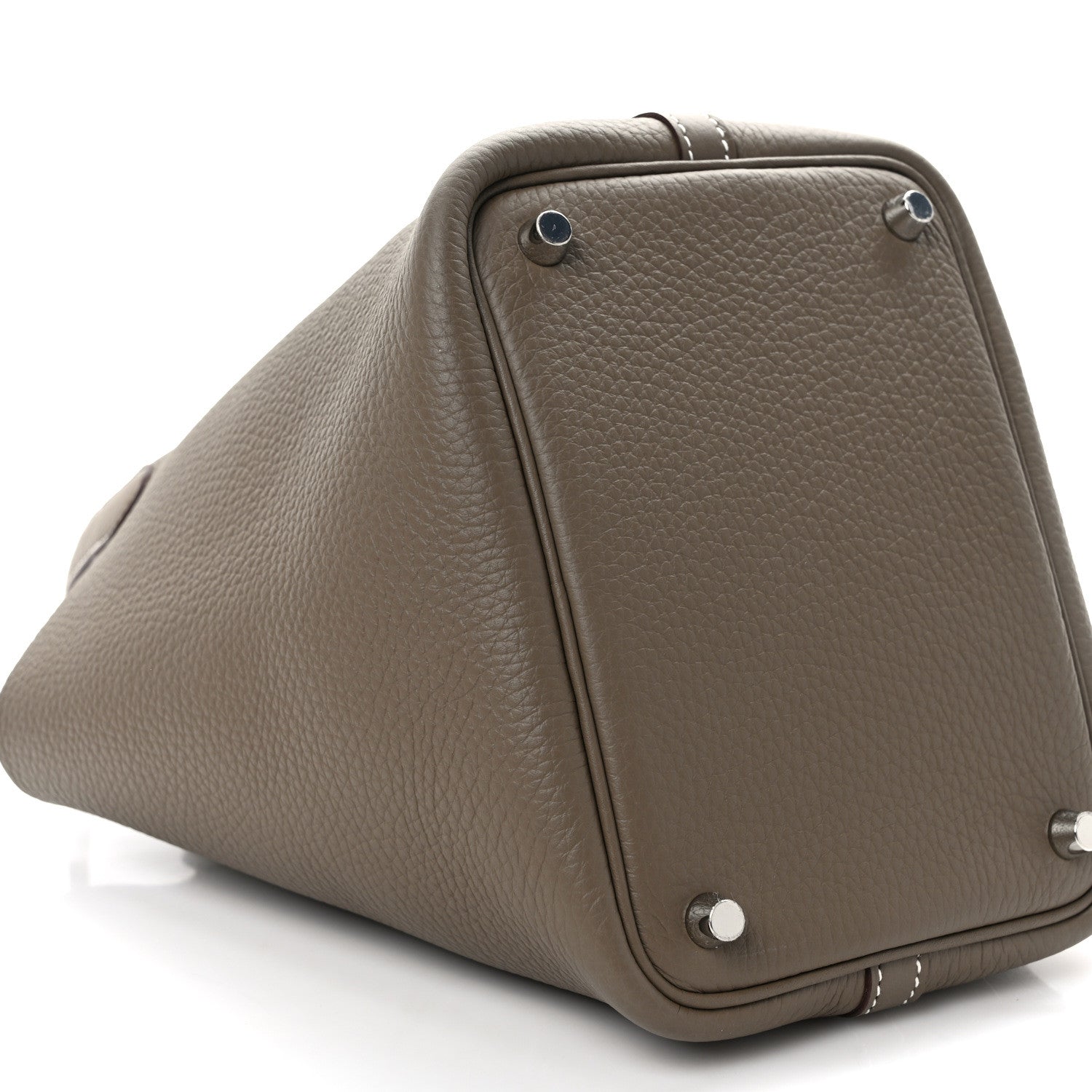 Hermes Taurillon Clemence Picotin Lock 18 PM Etoupe 7 of 9