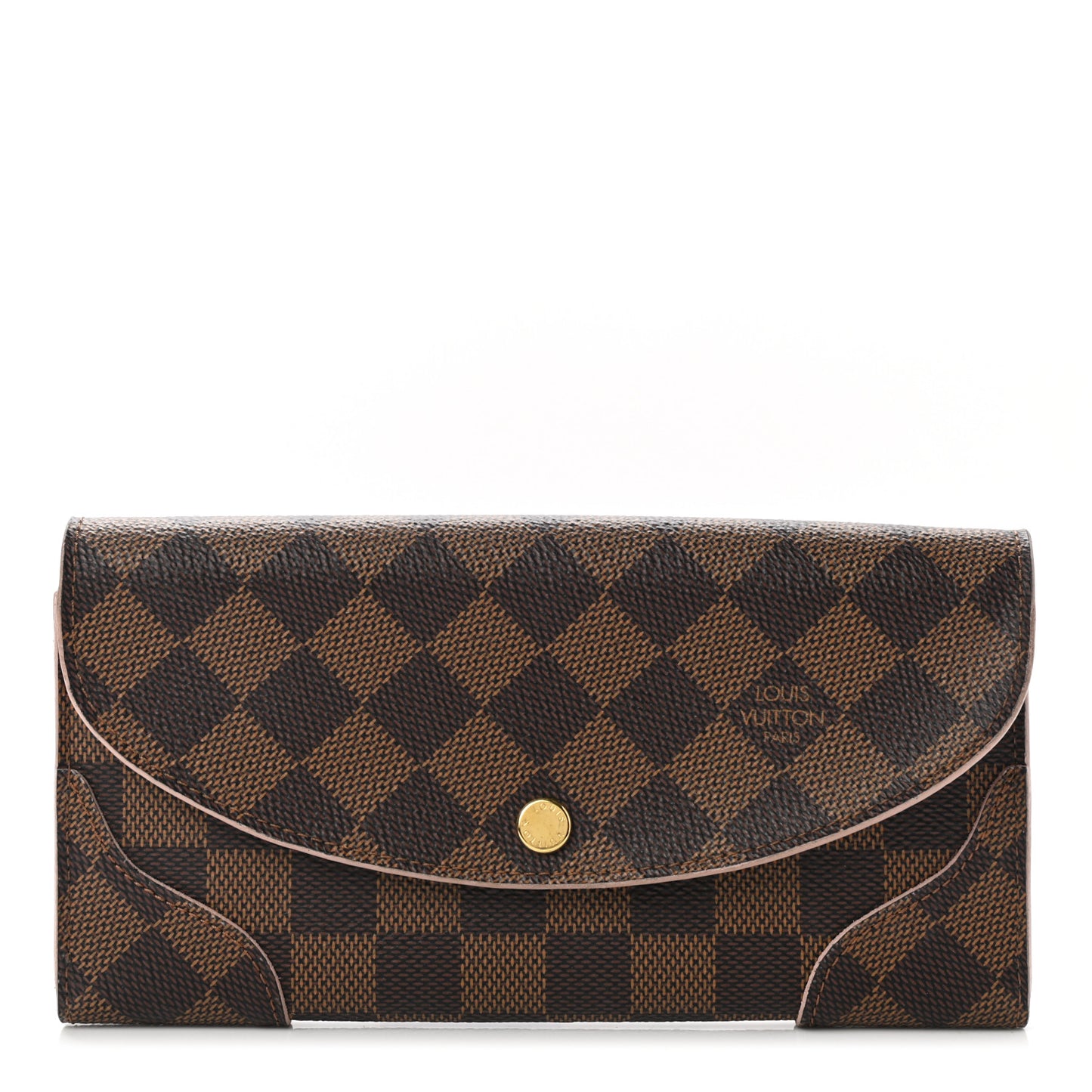 Damier Ebene Caissa Wallet Rose Ballerine