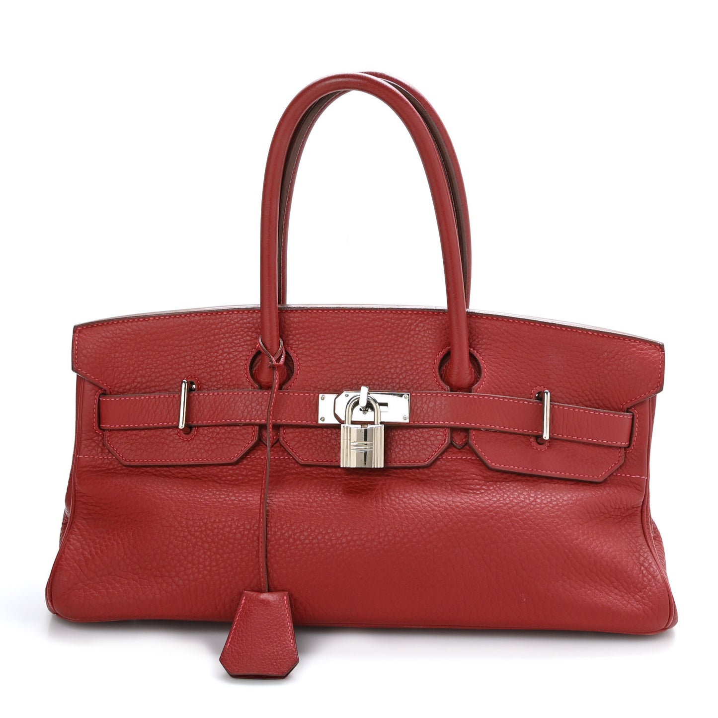 Taurillon Clemence JPG Shoulder Birkin 42 Rouge Casaque
