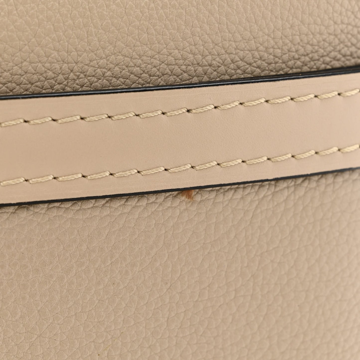 Grained Calfskin Small Gate Crossbody Bag Light Oat