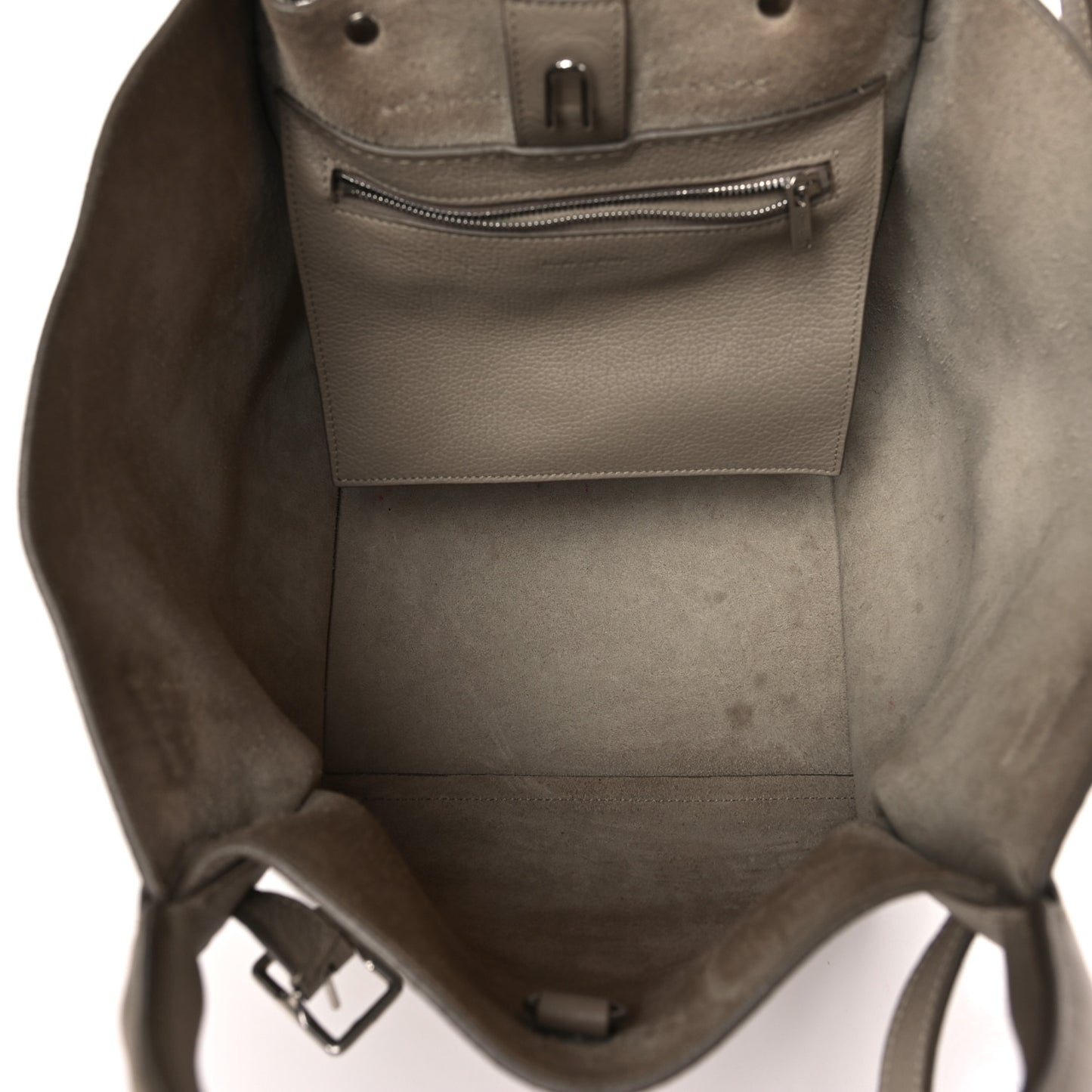 Supple Grained Calfskin Small Big Bag Light Taupe
