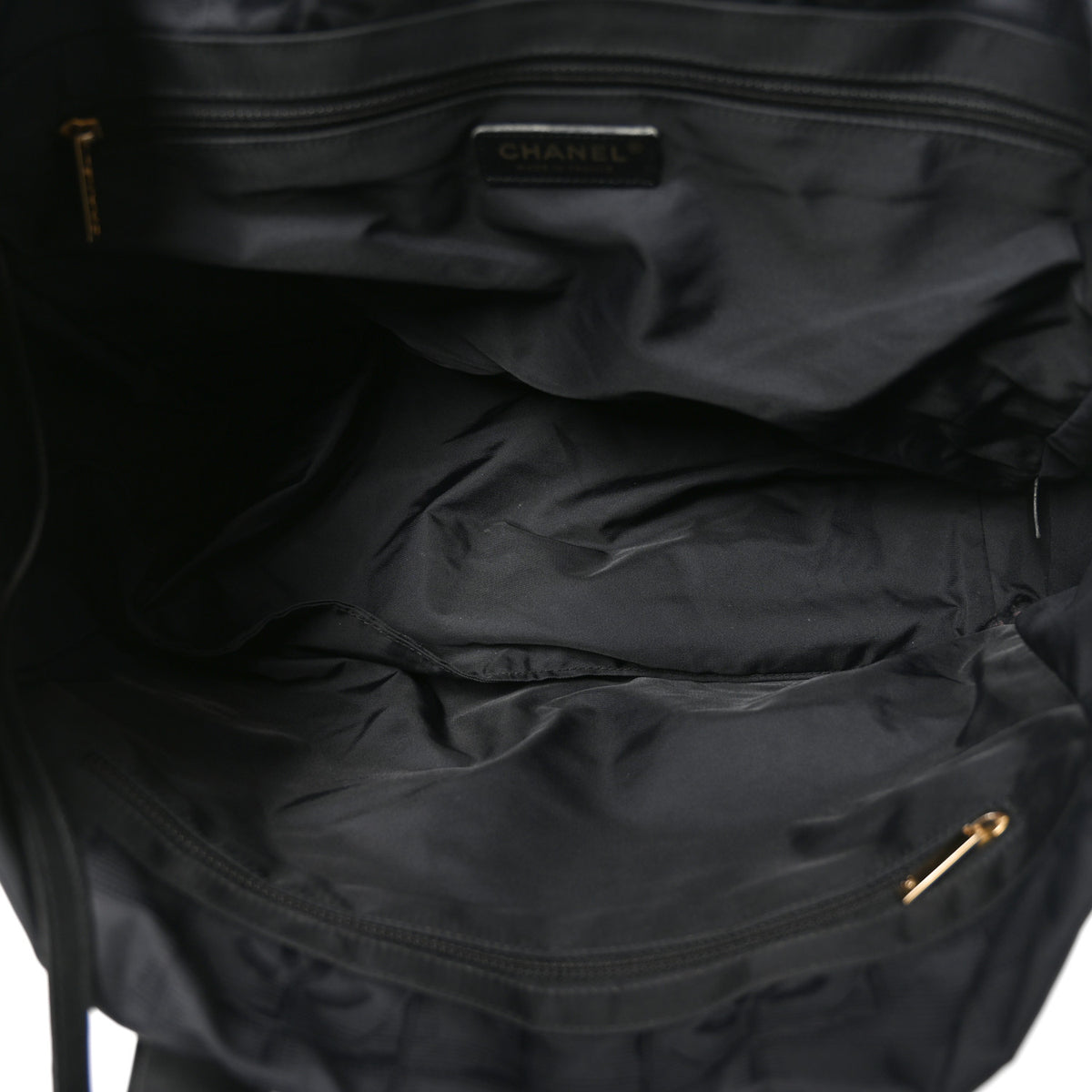 Chanel Nylon Medium Travel Tote Black 5 of 10