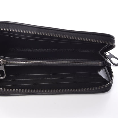 Bottega Veneta Nappa Intrecciato Gradient Spotted Zip Around Wallet Black Gray 5 of 13