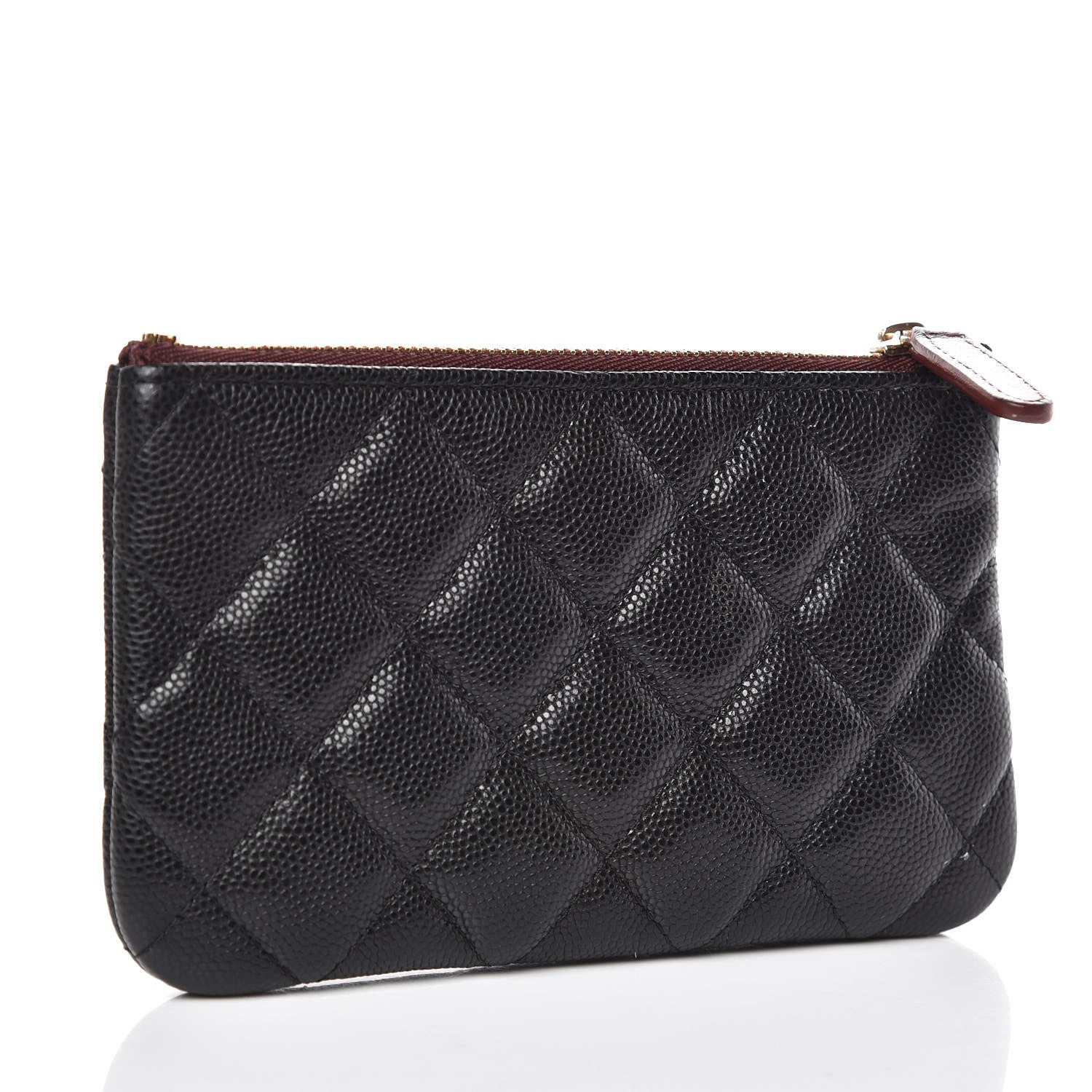 Chanel Caviar Quilted Small Cosmetic Case Black 3 of 9