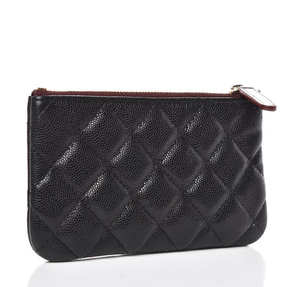 Chanel Caviar Quilted Small Cosmetic Case Black 3 of 9