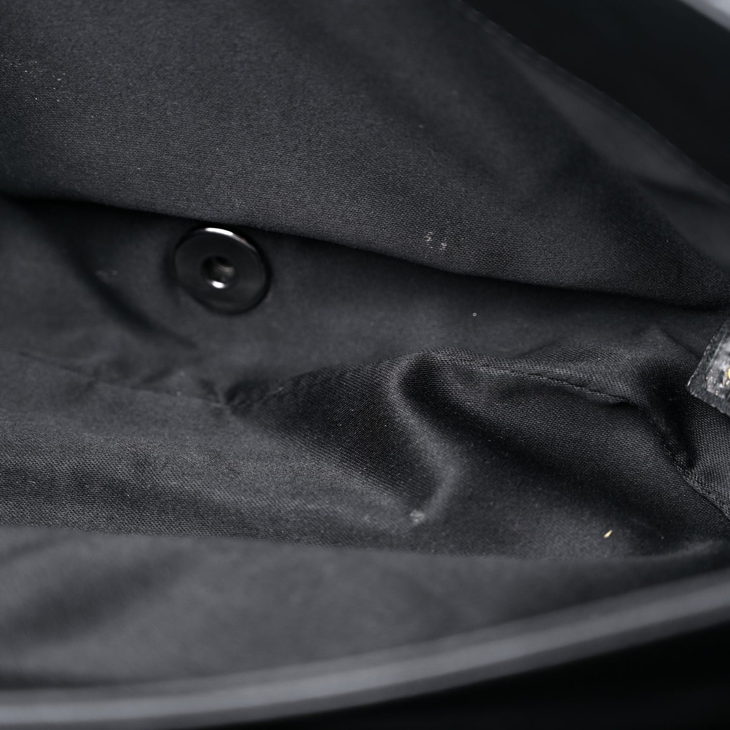 Lambskin Quilted Jumbo 3 Flap Black