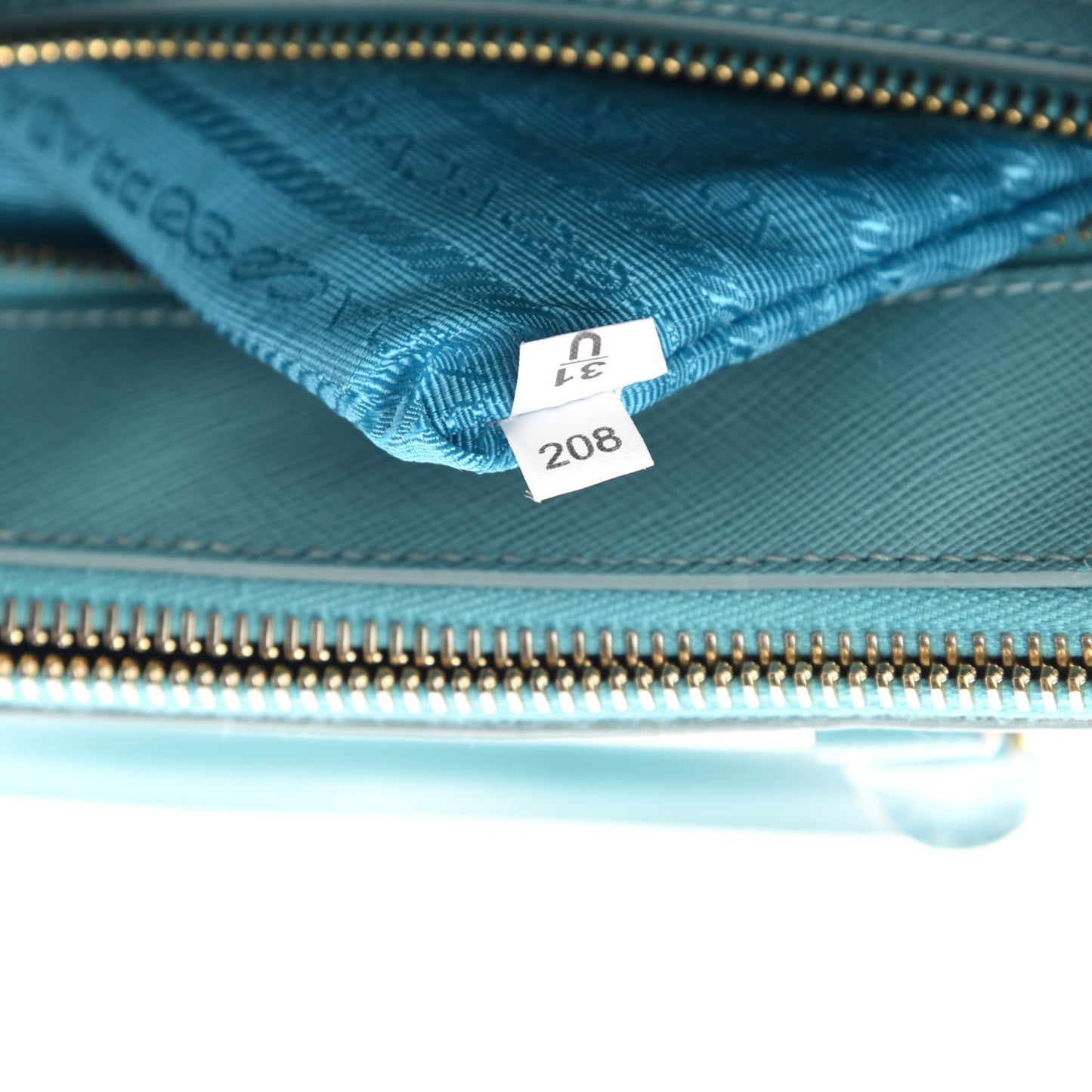 Saffiano Lux Mini Galleria Double Zip Tote Anice