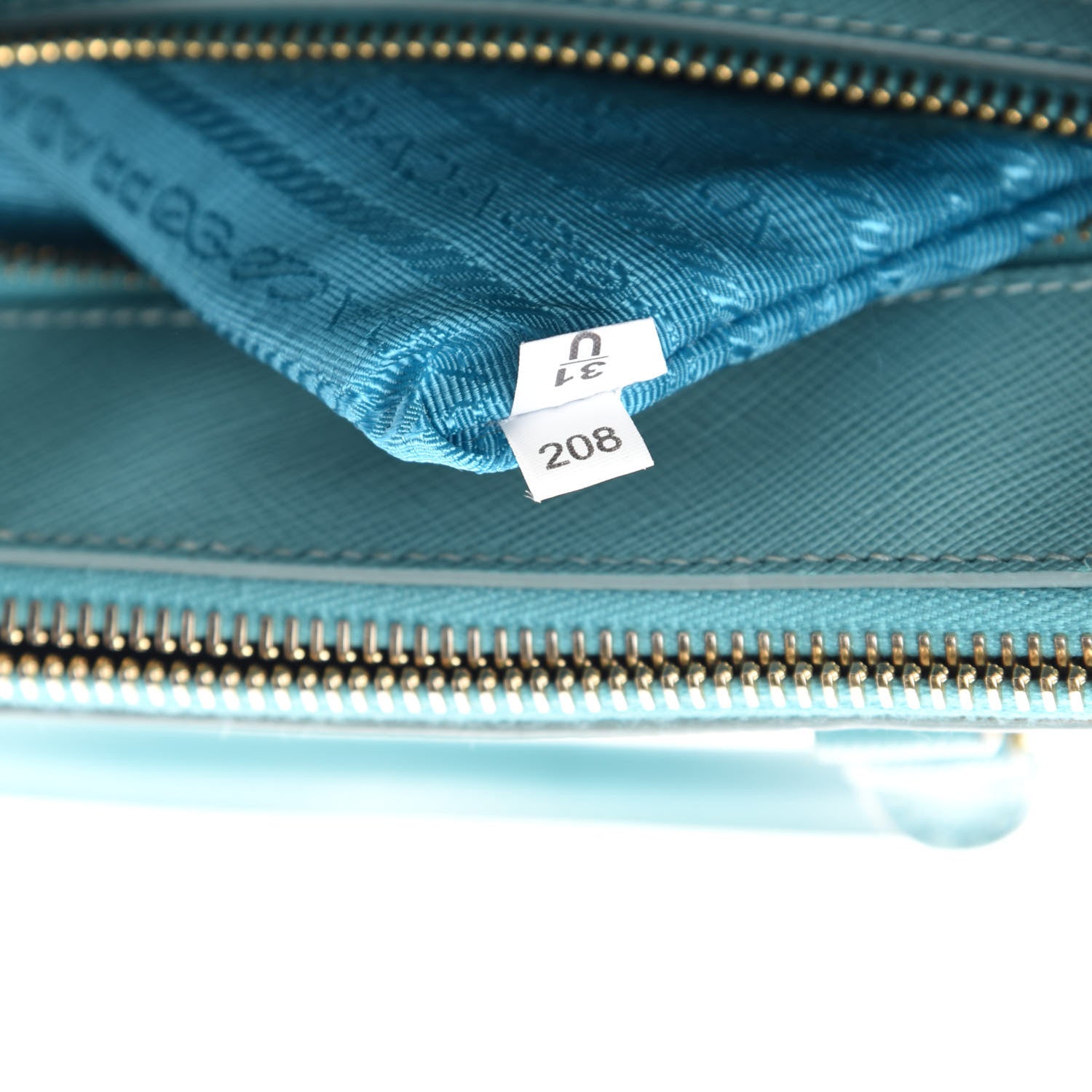Prada Saffiano Lux Mini Galleria Double Zip Tote Anice 15 of 16