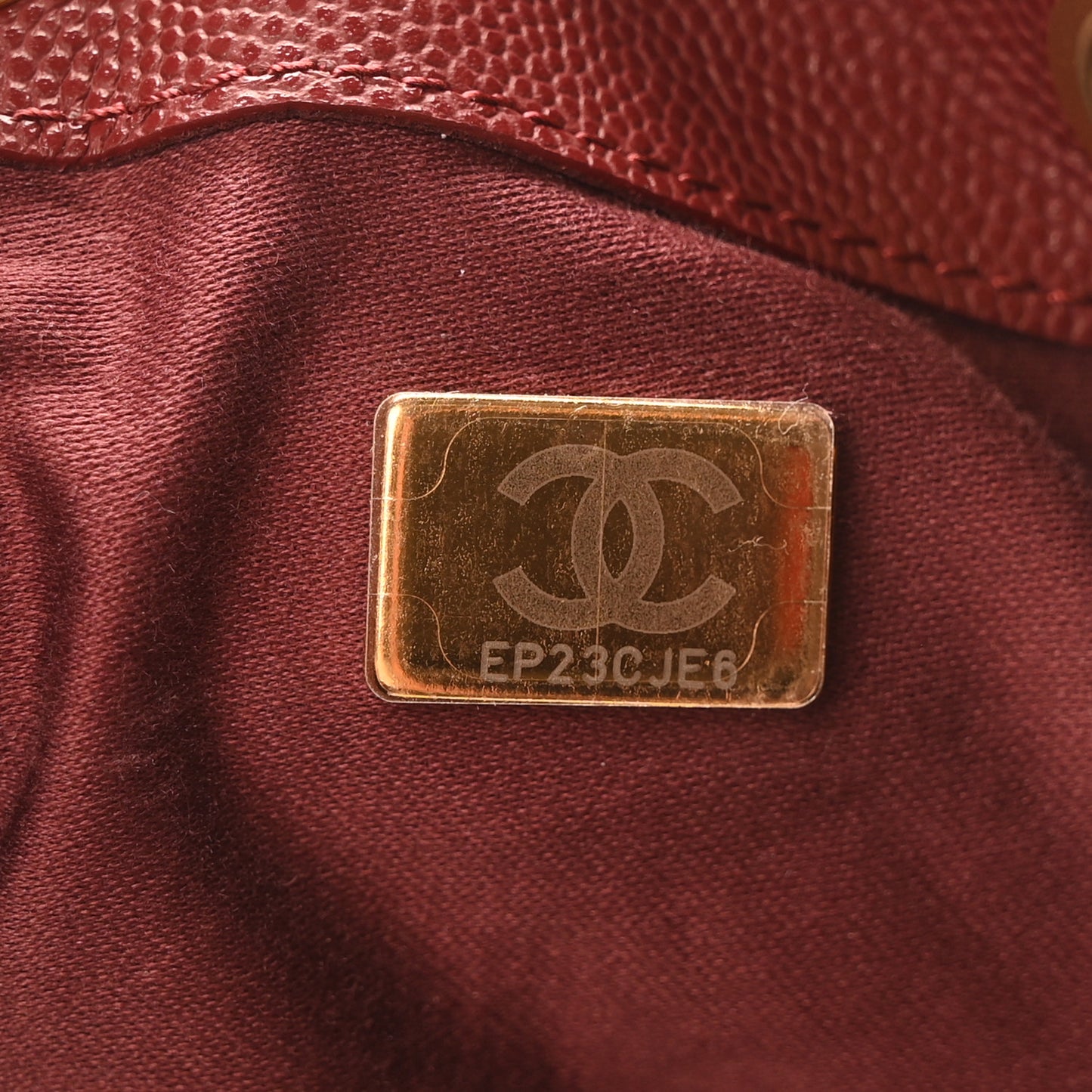 Caviar Quilted Medium Chanel 25 Handbag Burgundy