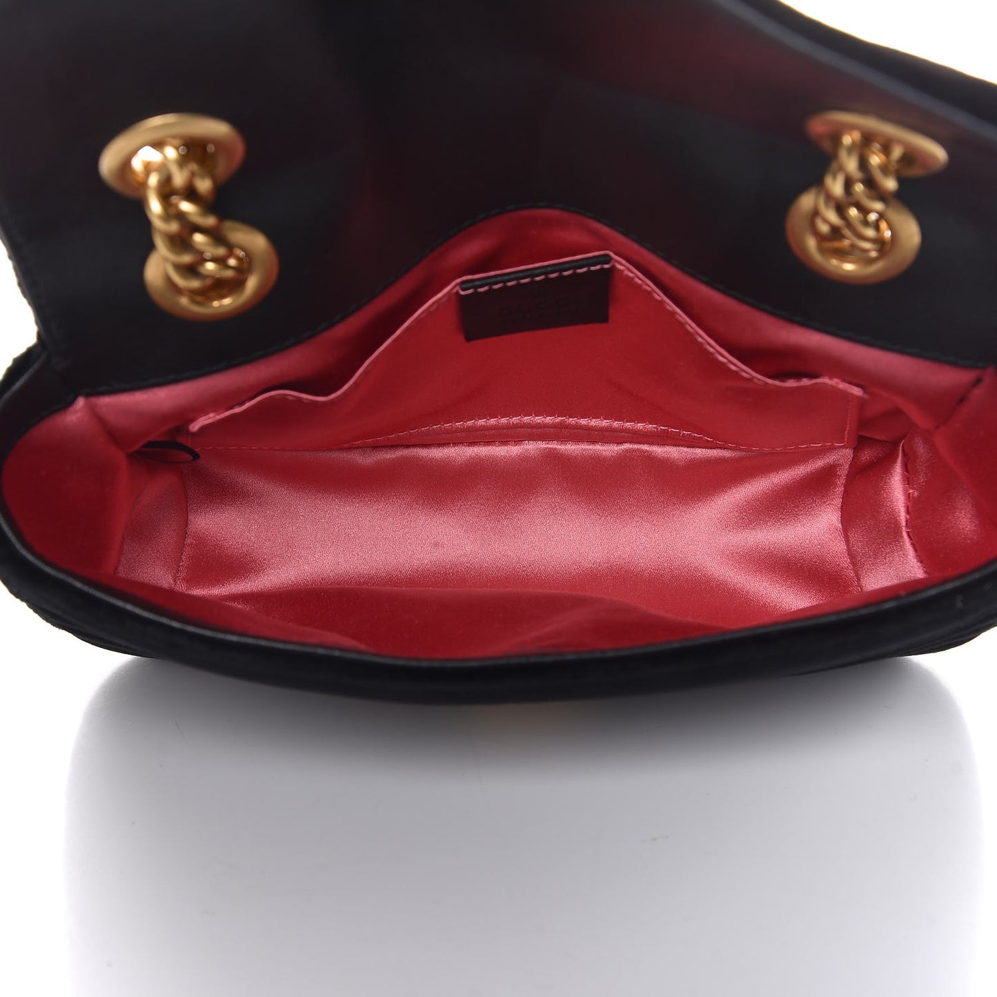 Velvet Matelasse Mini GG Marmont Shoulder Bag Black