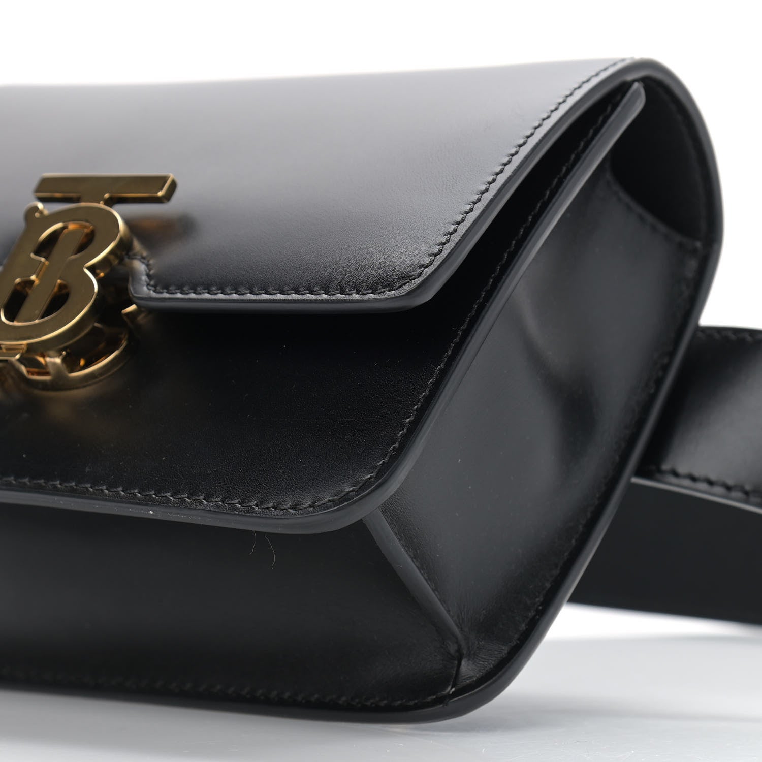 Burberry Calfskin TB Belt Bag Black 8 of 9