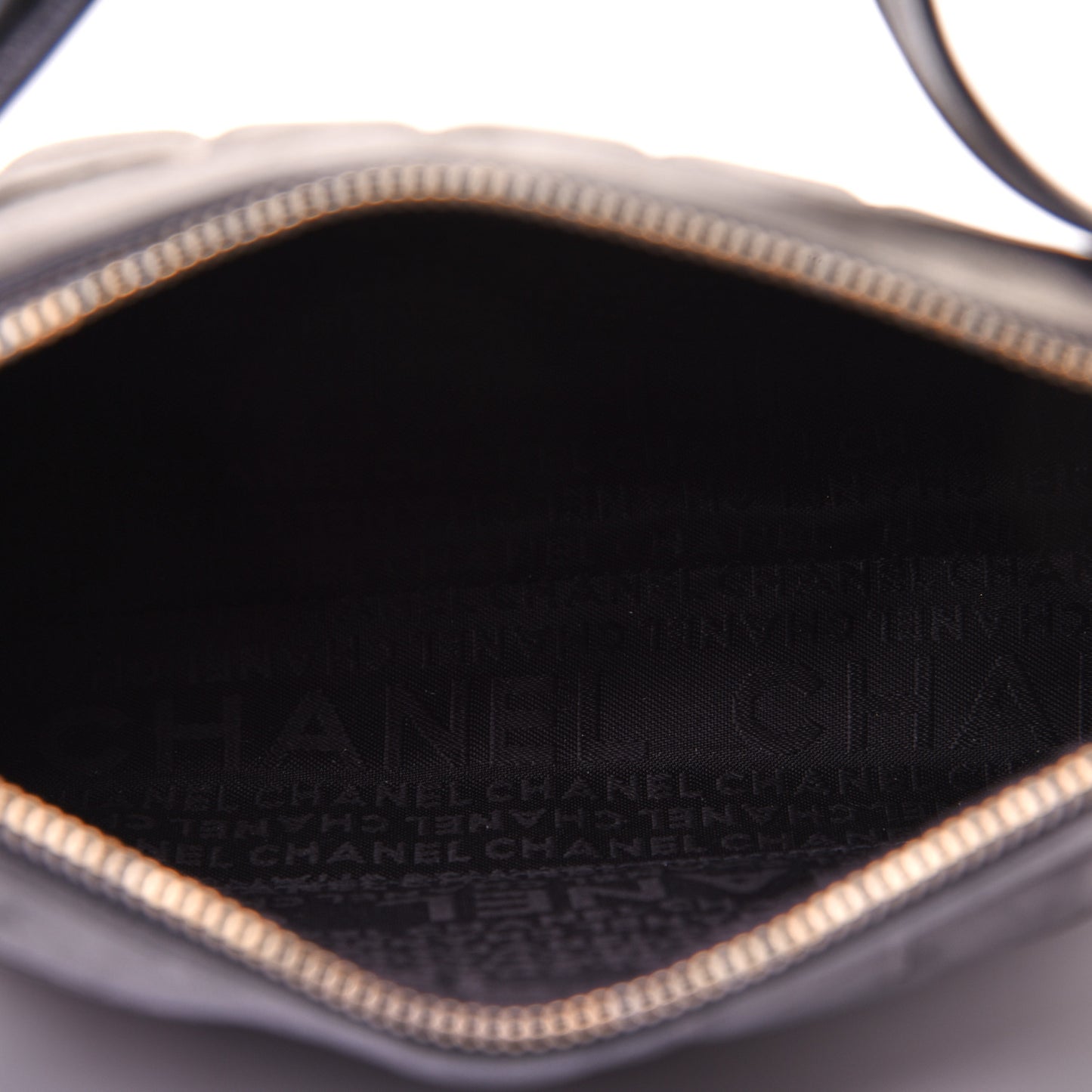Lambskin Quilted Small Chocolate Bar Shoulder Bag Black