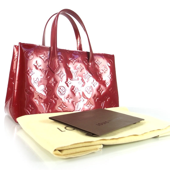 Louis Vuitton Vernis Wilshire PM Pomme D'Amour 3 of 7