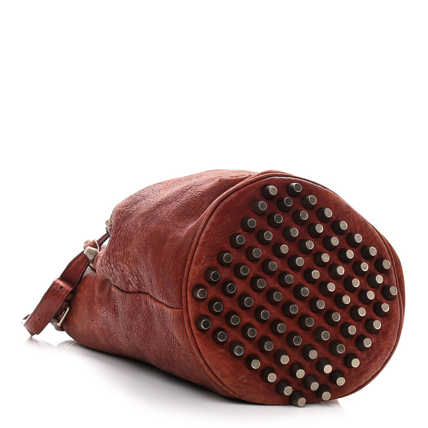 Alexander Wang Pebbled Lambskin Diego Bucket Bag Brick Silver Hardware 3 of 11