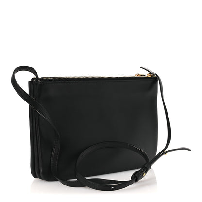 Celine Lambskin Large Trio Crossbody Bag Black 2 of 10